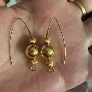 🥰Elegant Gold filled corrugated Drop Earrings🥰